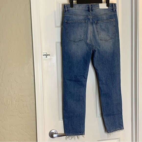 Pistola Distressed Button Fly High Rise Jeans Size 28 - Picture 4 of 10